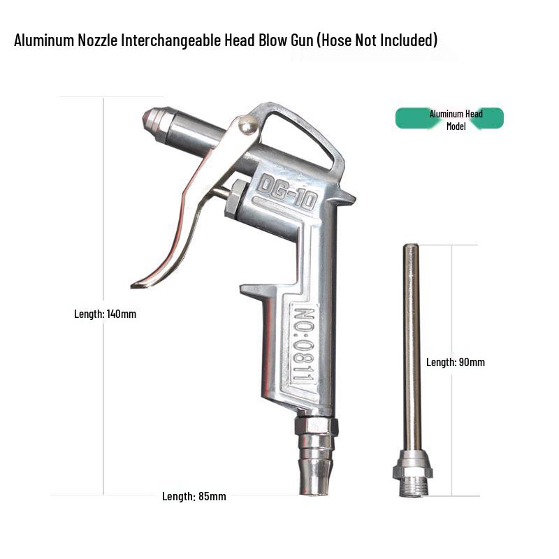 Extended High-Pressure Pneumatic Air Blower & Dusting Gun Tool