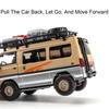 1:24 Mitsubishi Delica H2 Alloy Model Toy Diecast Car Doors Opened With Sound Light Pull Back Miniature Vehice Boy Birthday Gift