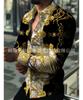 Stylish Tribal Geometric Print Long Sleeve Button-Down Shirt