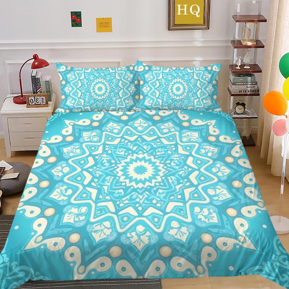 Comforter Cover Set 3D Paisley Printing High Quality Children Home Bedclothes Full Size Quilt Cover Set