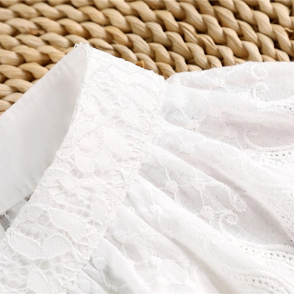 Multiuse Ruffled Collar Vintage Victorian Costume False Collar Cosplay Dressingup Accessory Removable Collar for Daily