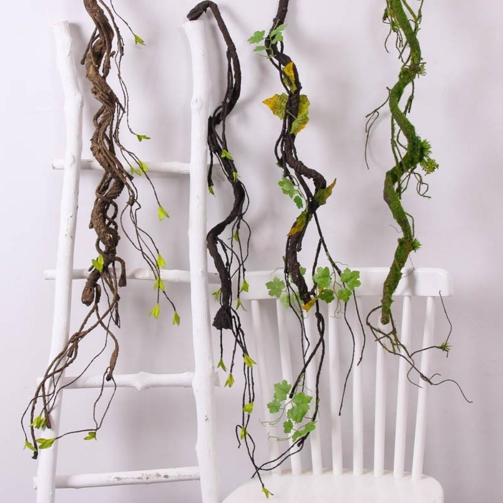 Wreath Shape Artificial Faux Plants Tree Wall Hanging Decorative Fake Branch  Living Room Ornaments