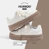 ZHQ3103 Platform White Shoes Women's 2025 New Retro High-heeled Hong Kong Style Chic Versatile Shoes Spring and Spring