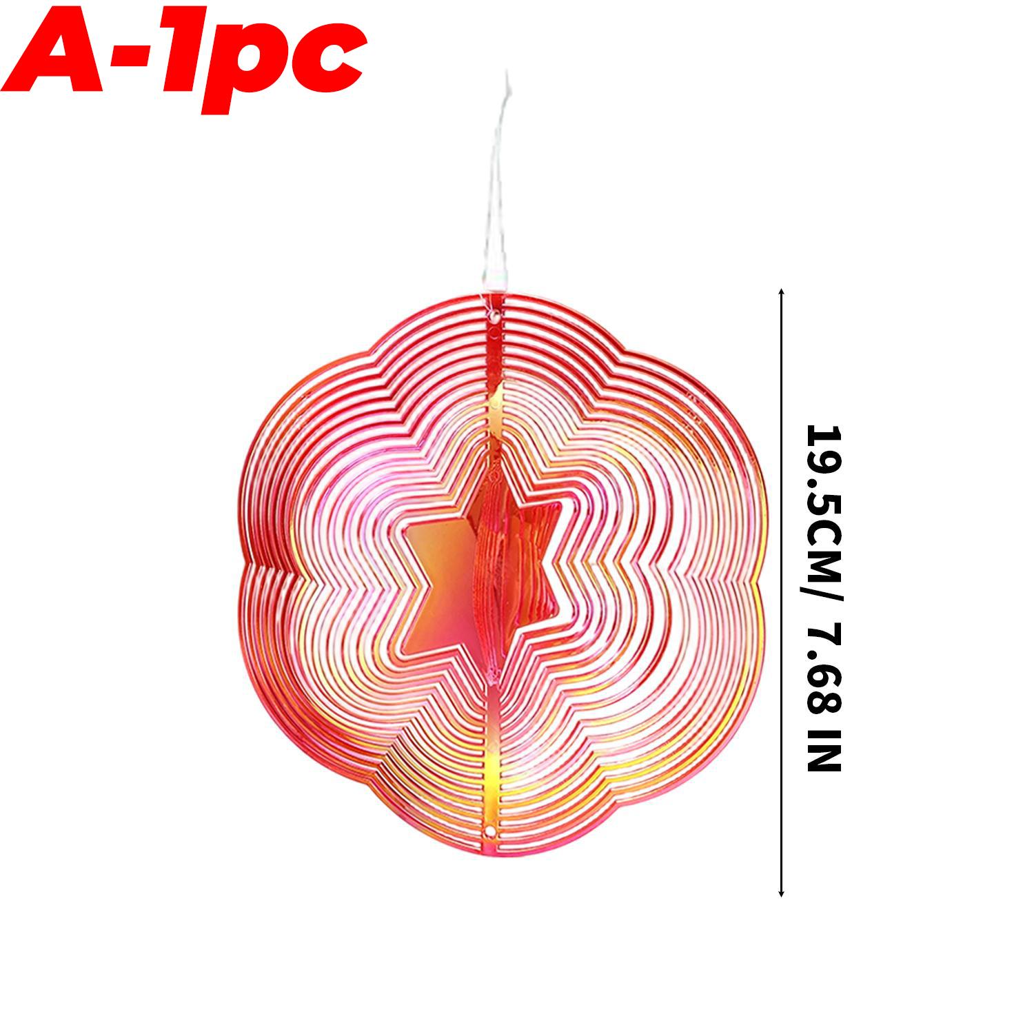 

5/1Pcs 3D Rotating Laser Bird Repeller Anti-Bird Hanging Colorful Laser Wind Chime Decoration for Garden Orchards Farmland