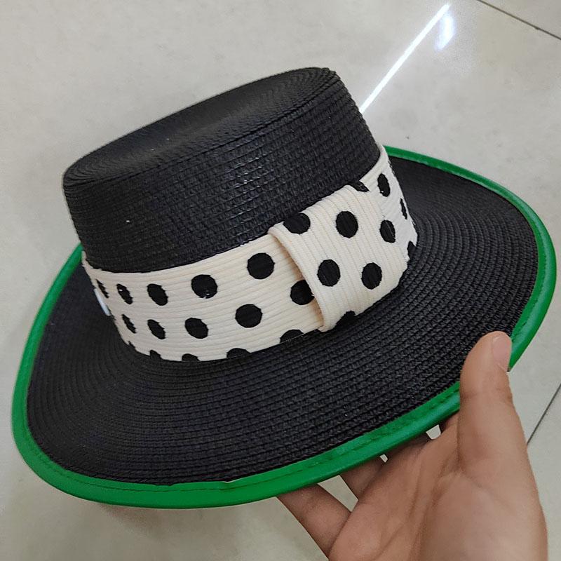 

MAXSITI U, лето 2022, контрастная шляпа от солнца с плоским верхом из искусственной кожи, пляжная шляпа с козырьками, шляпа для женщин, свадебная шляпа, панама, шляпа с широкими полями