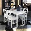 Day and Night - Day and Night Dining Room Furniture Set 5 Pieces White