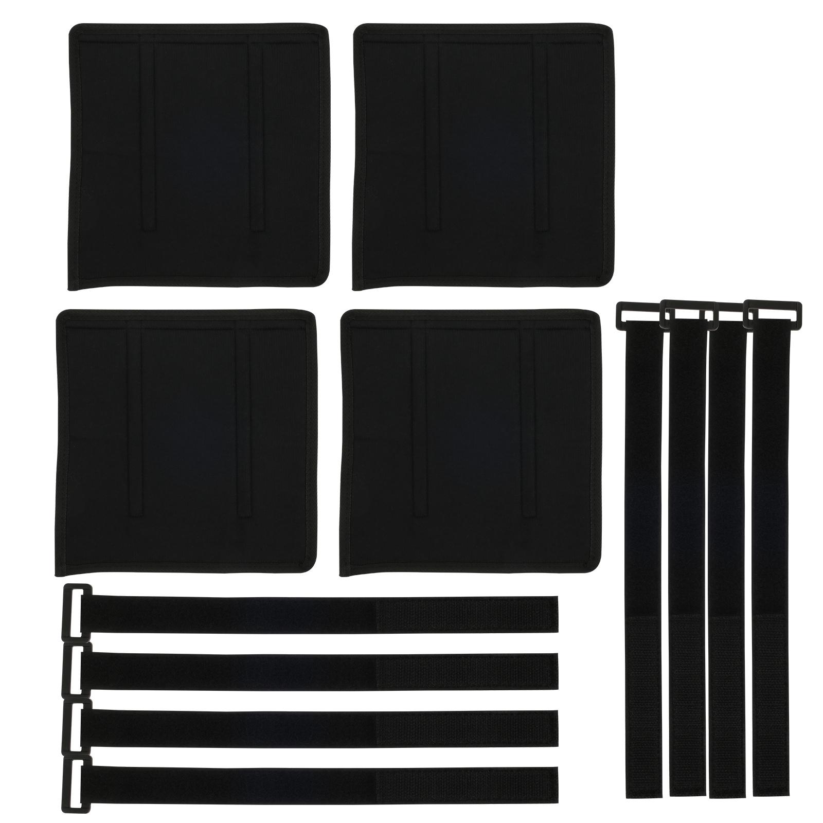 

4 шт. Подушка для лестницы двухъярусной кровати, противоскользящий чехол для лестницы двухъярусной кровати с 8 регулируемыми ремешками на липучке, мягкий комфорт для детской двухъярусной кровати 25x25cm