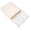 Transparent Material Storage Container Cream Color Stackable Storage Bins Desk Organizer  Home