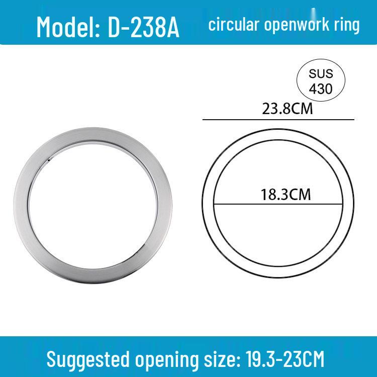 Runder versenkbarer Mülleimer mit Schwingdeckel für die Arbeitsplatte