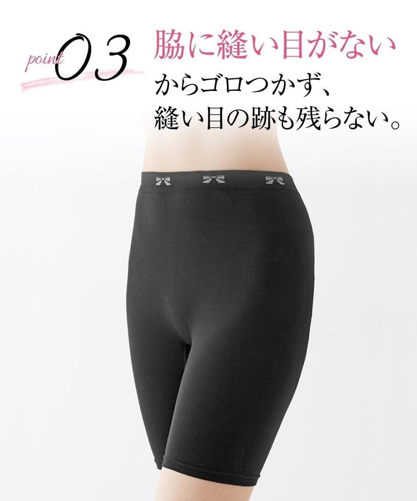 Cotton Set of Large Sizes for 6L To 8L [Nissen] Shorts, Blend, Stretchy, 3/4 Length, 3, Women,