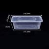 50pcs Transparent Fruit Carry Out Box Disposable Salad Meal Containers Food Storage Box Take Out Packing Box (500ml)