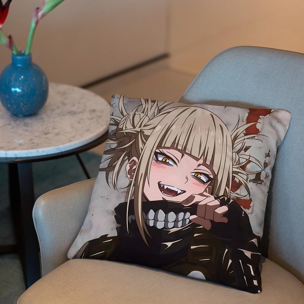 My Hero A-Academia H-Himiko Toga Cushion Cover 2-in-1 Reversible Plush Pillow Cover | Car/Sofa/Bed | Perfect Gift