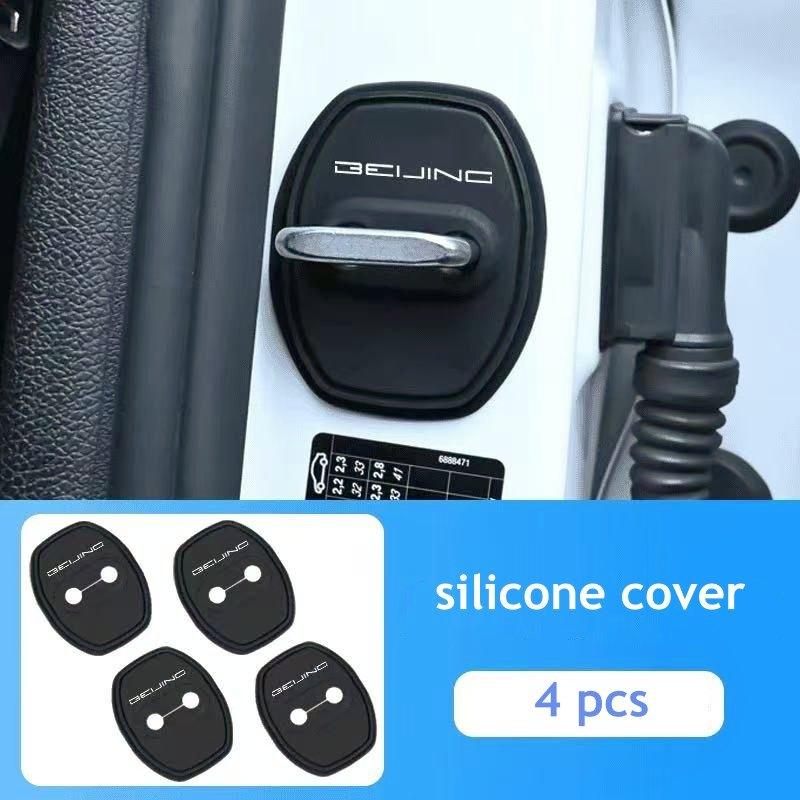 For BEIJING BAIC X55 X7 BJ30 BJ40 BJ60 EU5 2026 2025 2024 Car Door Lock Protective Silione Cover Accessories