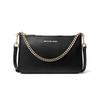 Jet Set Chain Simple Cow Leather Armpit Bag Crossbody Shoulder Bag Women's Black