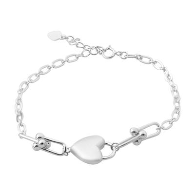 Silver Bracelet Without Stones, Product Weight 5.09 G (2173878)