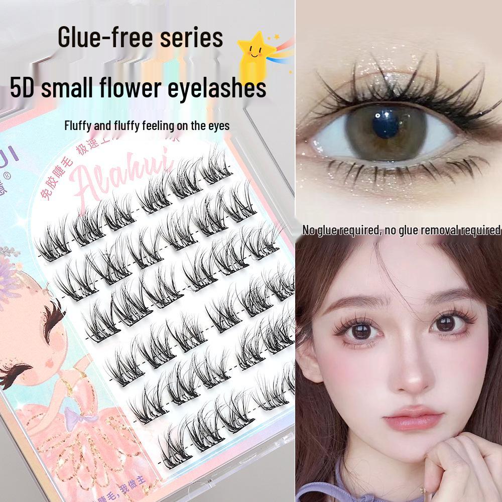 

Glue-Free 5D Small Flower Curl Self-Adhesive False Eyelashes - Mom Sense