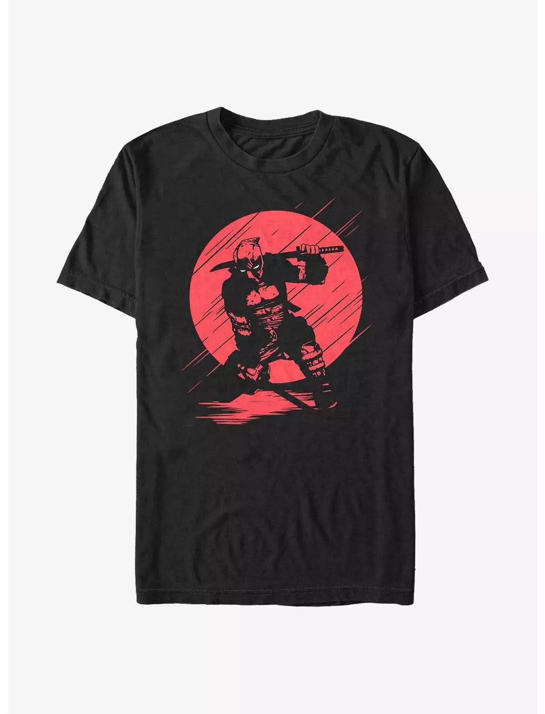 

Genuine 2026 New Deadman Red Moon Silhouette Print Plus Size Men s Short Sleeve Loose Crew Neck T-Shirt 4XL