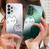 Advanced Cat Color For Samsung Galaxy S10 4G S20 11E 30 S21 21 22 S24 Fe Pro S23 S25 Ultra 5G S9 Tempered Glass Phone Case