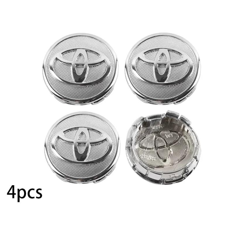 4pcs 56/57mm Car Tyre Wheel Center Hub Cap Badge For Toyota C-hr Prado Yaris Rav4 Prius Hilux Avensis Corolla Camry accessory
