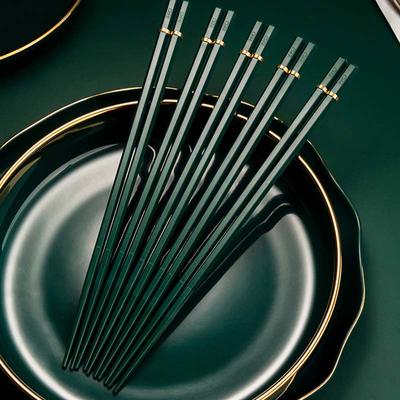 Grüne Stäbchen Sushi-Nudeln Stäbchen Koreanisches Geschirr Besteck Set Küche Barbedarf Kochutensilien