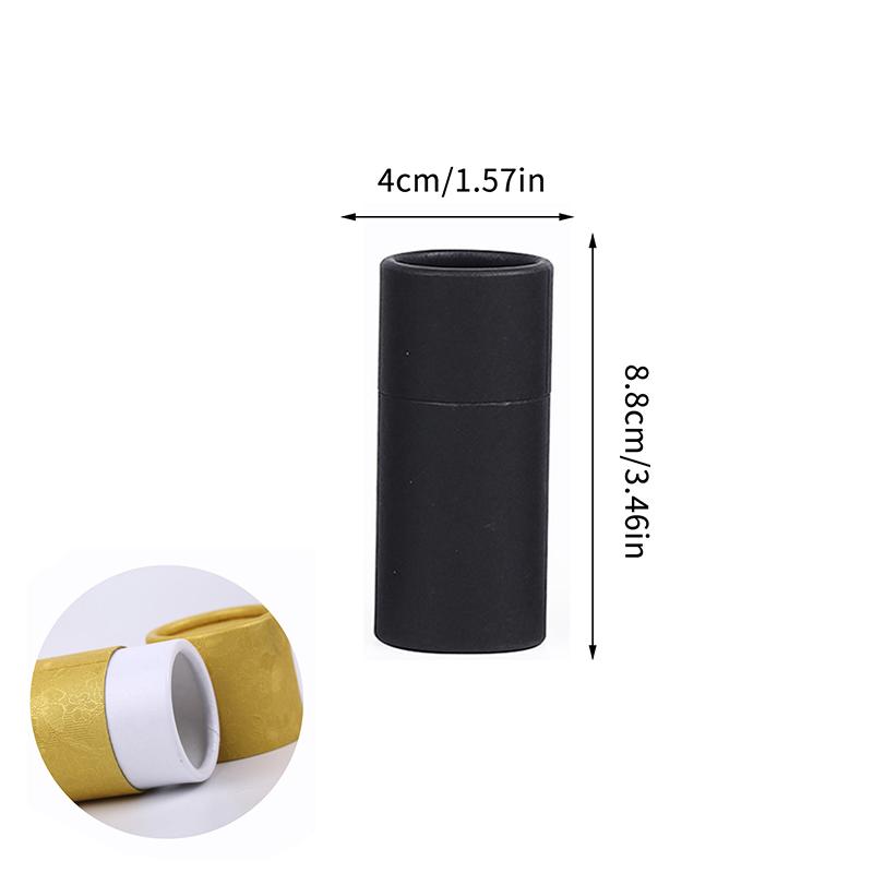 Kraft Paper Tube Jar 10ml 20ml 30ml Cylinder for Essential Oil Bottle Secure Packaging Box for Travel and Gift Wrapping