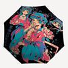 1pc Outdoor Umbrella with Anime Girl Design - Automatic Opening/Closing, Portable 3-Fold Design, 8-Rib Iron Frame - Perfect Gift for Fans, Travel
