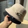 New Style Wool Hat for Women in Autumn and Winter New Fashion Versatile Face Showing Small Basin Hat Retro British Style Fisherman Hat
