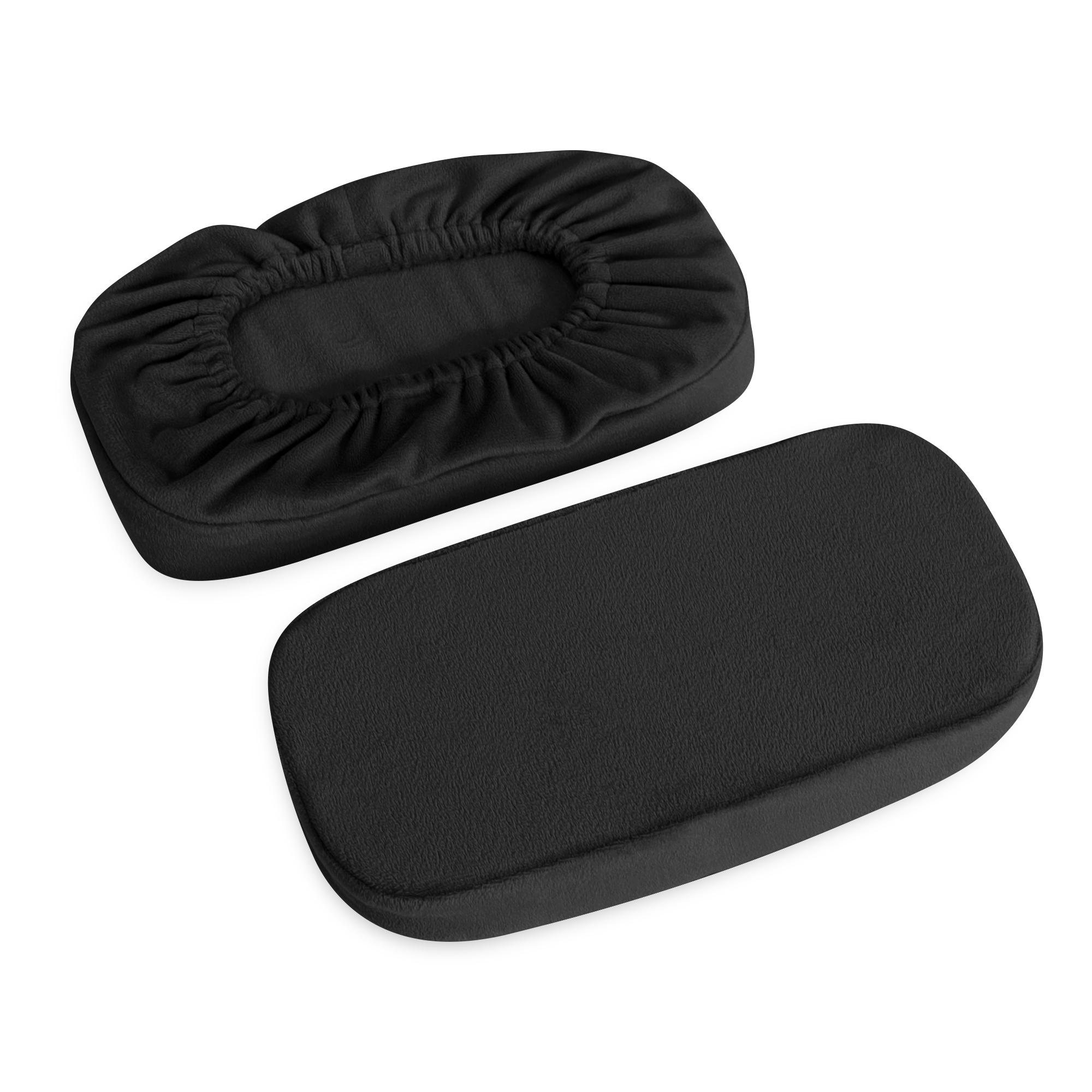 

Накладки на подлокотники офисного кресла для поддержки локтей и предплечий, набор из 2 штук, губка, вельвет, 4 цвета, чехол на подлокотник, чехол на кресло Set of 2 чёрный