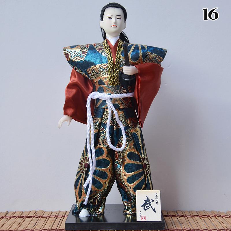 Japanese Samurai Ninja Figurines Dolls With Kimono Traditional Ninja Ornaments Home Decor Collection Arts Craft Gifts