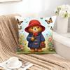 Classic P-Paddington B-Bear-Es Square Double-Sided Printed Pillow Case Bedroom Bedside Pillow Sofa Cushion Cover