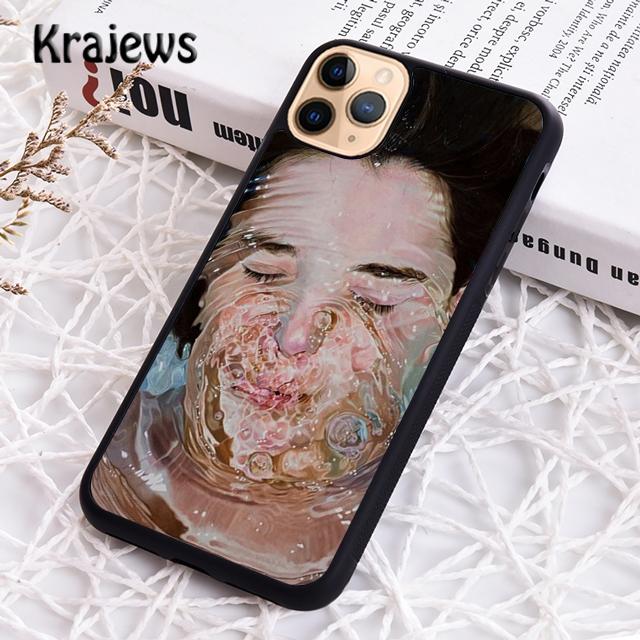 Krajews Abstract Art Underwater Boy Girl Phone Case For IPhone 18 17 Air 16 15 14 plus 11 12 13 pro max coque Shell Fundas