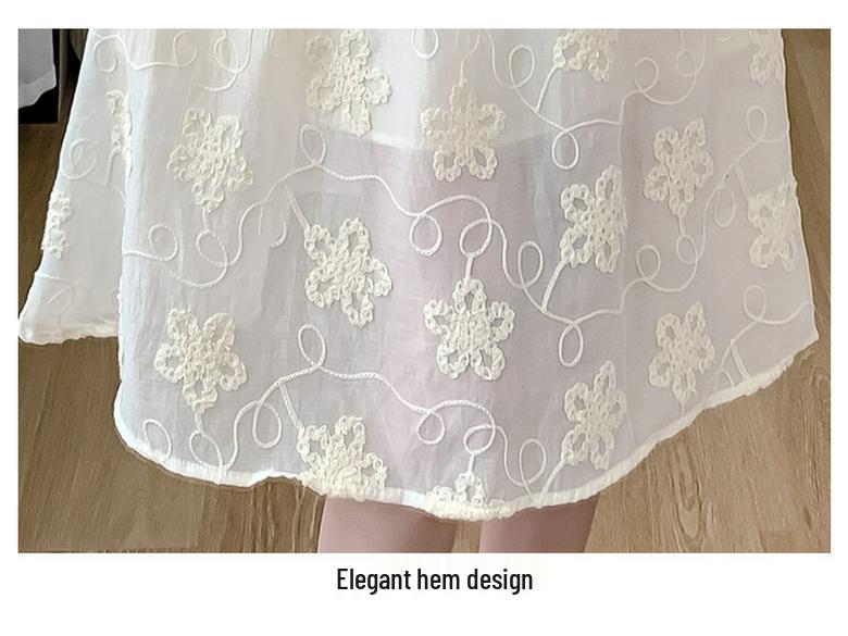Women's Summer Jacquard Midi Dress with Stand Collar, Slim Waist, and Modern Chinese Style