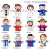 Plush Toy Hand Puppets For Family Members Family Members Cloth Adorable Figures Puppets  Teaching