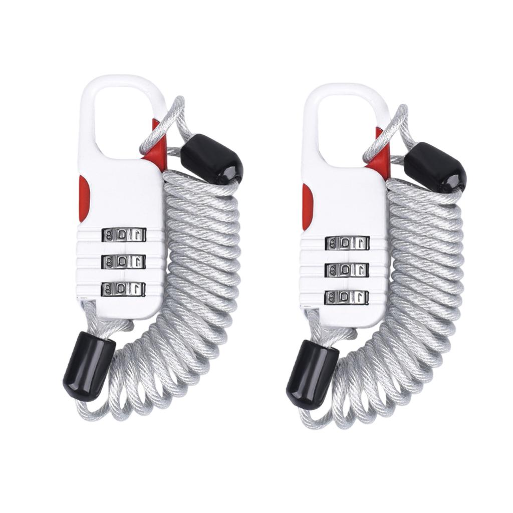 Motorcycle Helmet Anti-theft Password Lock Zinc Aluminum Alloy Digit Password Combination Lock Muiltcolor Bicycle Accessories