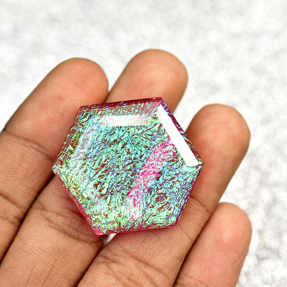 Lab-Created Opal Loose Gemstone Flawless Monarch 70 ct Fancy Cut October Birthday Birthstone
