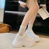 Muffin platform white shoes women's 2025 new autumn versatile small man increases 7CM white casual shoes women's