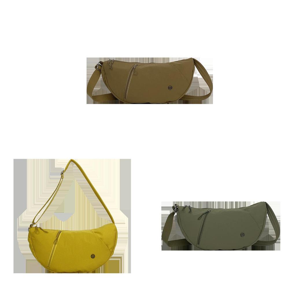 Canvas Dumpling Bag For Women With Zipper Closure And Phone Pocket For Daily Casual Use