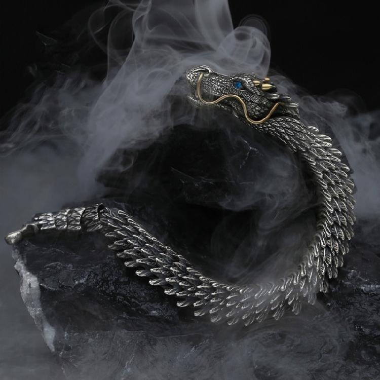 Nákotníková řetízková náramek Steampunk Rockový náramek pro motorkářské šperky Náramek na zápěstí Cool