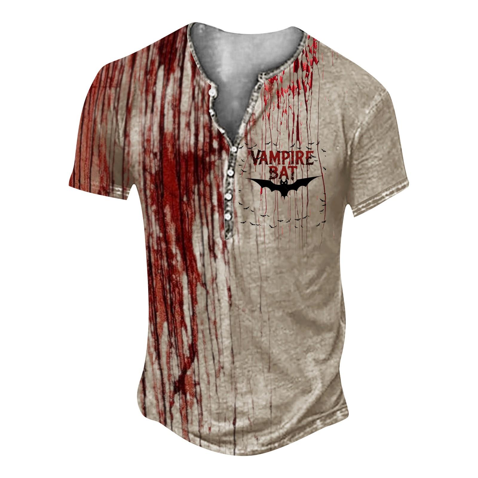 

Унисекс Летняя Футболка с Принтом на Пуговицах Унисекс Свободный Повседневный Топ с Коротким Рукавом M