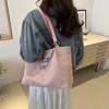 New Urban Large-capacity Fashionable and Simple Solid Color Casual Solid Color Pendant Exquisite Single Shoulder Diagonal Span Armpit Bag