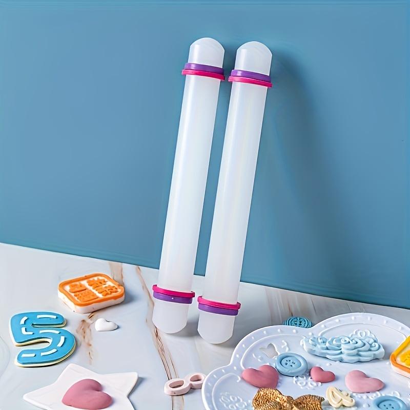 1pc Adjustable Rolling Pin, Non Stick Sugar Cube 9-inch Rolling Pin, Perfect for Professional Bakers and Pastry Chefs