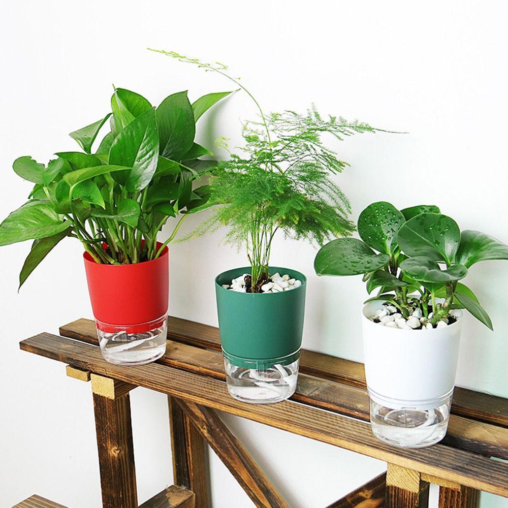

Succulent plant Watering Planter Self Watering Flowerpot Lazy Flower pot Self-watering Planter Pot L зелений