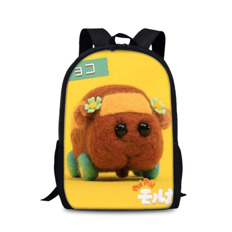 Tangalang Pui Pui Hamster Backpack For Kids With Nylon Material And Spacious Design