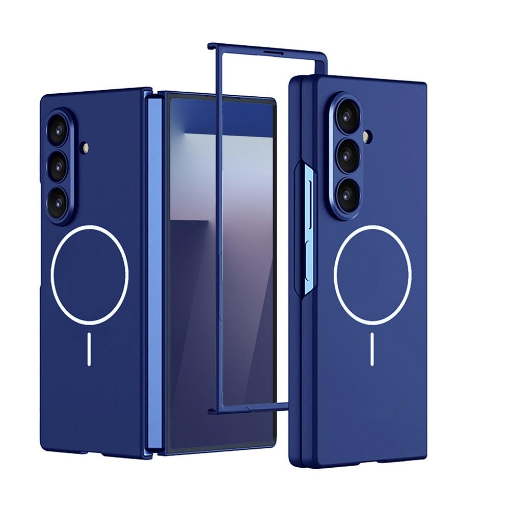 Ultra-thin Built-in Magnetic Ring with Tempered Glass Front Film Case for for Samsung Galaxy Z Fold 7 Fold7 Camera Protect Cover