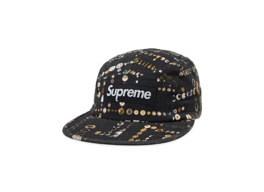 806594 Supreme x Mike Kelley Camp Cap  Black One-Size