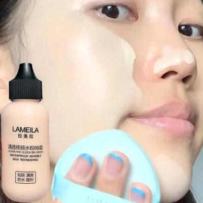 Wasserfeste flüssige Foundation volle Deckkraft professionell langanhaltende Gesichtsbasis Kosmetik magische BB-Creme aufhellendes Make-up Concealer