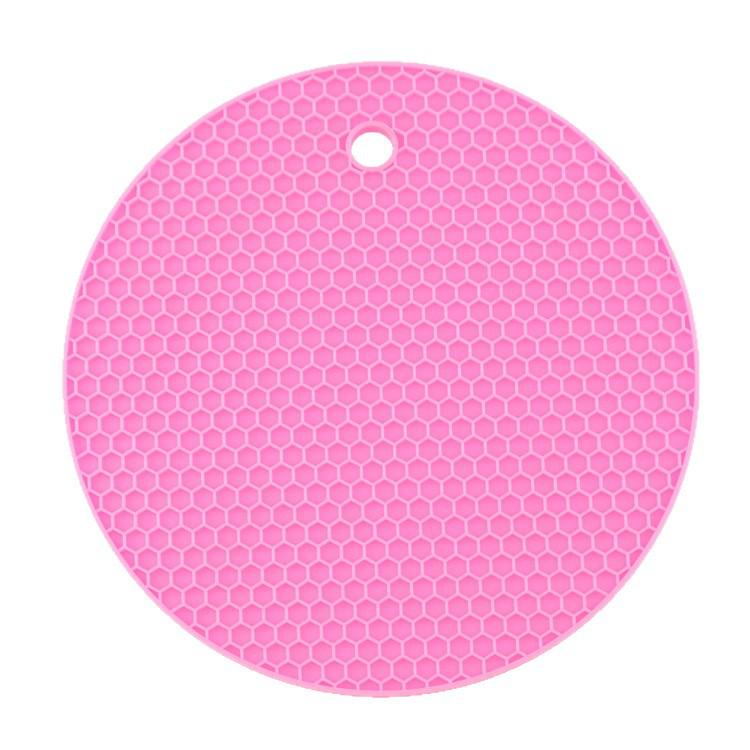 Silicone Heat-Resistant Honeycomb Pot Holder - Non-Slip Food-Grade Insulation Pad for Round Dining Tables