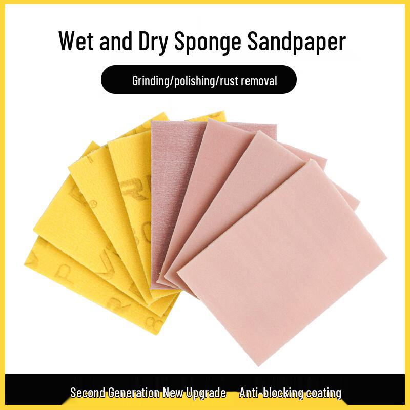 VRK Square Flocked Sponge Sanding Pad