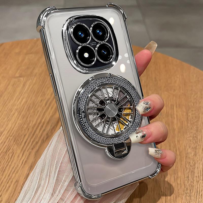 

Для Redmi Note 15 Pro 5G Note 15 Pro Plus Note14PRO Чехол Держатель-гироскоп Защита камеры Покрытие Подушка безопасности Прозрачная задняя крышка Note 15 5G