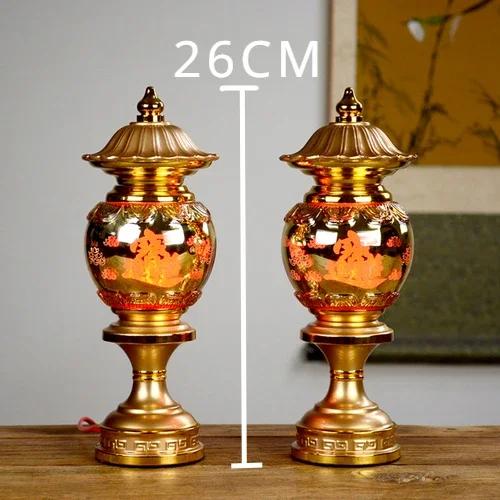 2 buc sfeșnice din aliaj de lotus simulate, materiale pentru templu budist, decor pentru casă, sacrificiu pentru templu, rugăciune pentru auspiciozitate feng shui